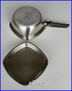 Vintage Aristo-Craft 8 Piece 18-8 Stainless Cookware Set USA Stock Pot Saucepan