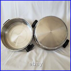 Vintage Carico Ultra Tech 6Qt Stockpot with High Dome Lid T304SS Ultra Core EUC