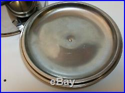 Vintage Cuisinarts 5 qt Pot Stainless Steel Clad Wood Teak Handle Made in France