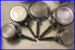 Vintage FLAVOR SEAL Stainless Steel Cookware STOCK POT, SAUTE/SAUCE PANS LOT
