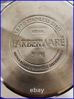Vintage Farberware 1, 2, 3 & 8QT Stock Pots with Lids Stainless 18/10