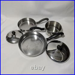 Vintage Farberware Aluminum Bottom 18 Pc Set PLEASE READ DESCRIPTION