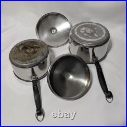 Vintage Farberware Aluminum Bottom 18 Pc Set PLEASE READ DESCRIPTION