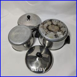 Vintage Farberware Aluminum Bottom 18 Pc Set PLEASE READ DESCRIPTION