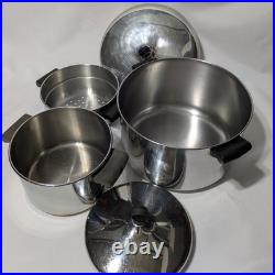 Vintage Farberware Aluminum Bottom 18 Pc Set PLEASE READ DESCRIPTION