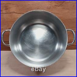 Vintage Farberware Aluminum Clad Stainless Steel 12 & 8 Qt Stock Pot Set USA