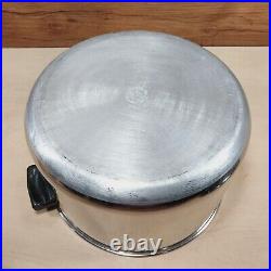 Vintage Farberware Aluminum Clad Stainless Steel 12 & 8 Qt Stock Pot Set USA