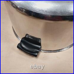 Vintage Farberware Aluminum Clad Stainless Steel 12 & 8 Qt Stock Pot Set USA