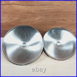 Vintage Farberware Aluminum Clad Stainless Steel 12 & 8 Qt Stock Pot Set USA