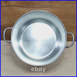 Vintage Farberware Aluminum Clad Stainless Steel 12 Qt & 8 Qt Stock Pot Set USA