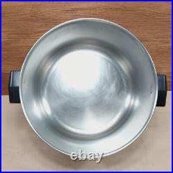 Vintage Farberware Aluminum Clad Stainless Steel 12 Qt & 8 Qt Stock Pot Set USA