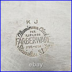 Vintage Farberware Aluminum Clad Stainless Steel 8-Piece Set Lids Pots Pans USA