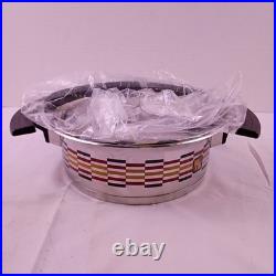 Vintage Fissler ALTA Stainless Pot Flat Vented Lid 18/10 IDC Made in Germany New
