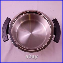 Vintage Fissler ALTA Stainless Pot Flat Vented Lid 18/10 IDC Made in Germany New