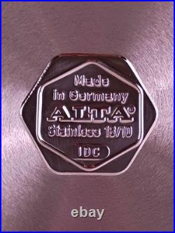 Vintage Fissler ALTA Stainless Pot Flat Vented Lid 18/10 IDC Made in Germany New