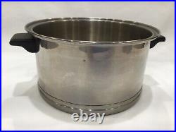 Vintage LIFETIME R6 Stainless Steel 6 Quart QT Soup Stockpot No Lid MADE IN USA