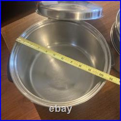 Vintage LUSTRE CRAFT 3 Ply Multi Core 18-8 Stainless Steel Cookware. 13 Pc Set
