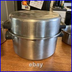 Vintage LUSTRE CRAFT 3 Ply Multi Core 18-8 Stainless Steel Cookware. 13 Pc Set