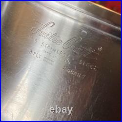 Vintage LUSTRE CRAFT 3 Ply Multi Core 18-8 Stainless Steel Cookware. 13 Pc Set