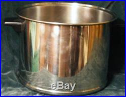 Vintage Lifetime West Bend 8 Qt Stock Pot T 304 Stainless Steel Custom Free Sh