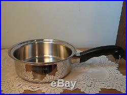 Vintage Lot Saladmaster Stainless Steel Cookware Set Stock Pot Pans Steamer