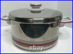 Vintage Mid Century Fissler WGermany Stainless Steel 5 QT Pot Carina Lid Handle