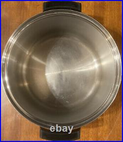 Vintage Multi Core 12 Quart Stock Pot & Lid 5-Ply Stainless Steel West Bend USA