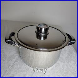 Vintage RAINBOW Nutri Stahl Nutri Thermic 6 7 qt stock pot with lid Stainless