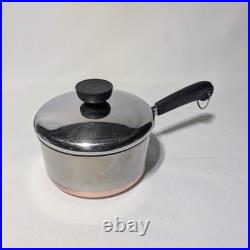 Vintage REVERE WARE Copper Bottom 11 PC Cookware Set Indonesia