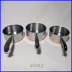 Vintage REVERE WARE Copper Bottom 11 PC Cookware Set Indonesia
