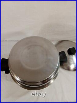 Vintage Rena-ware 6qt/4qt Dome & LID Stainless Stockpot Vintage Rena-ware 6qt/4qt Dome & LID Stainless Stockpot