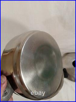 Vintage Rena-ware 6qt/4qt Dome & LID Stainless Stockpot Vintage Rena-ware 6qt/4qt Dome & LID Stainless Stockpot