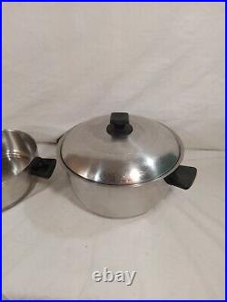 Vintage Rena-ware 6qt/4qt Dome & LID Stainless Stockpot Vintage Rena-ware 6qt/4qt Dome & LID Stainless Stockpot