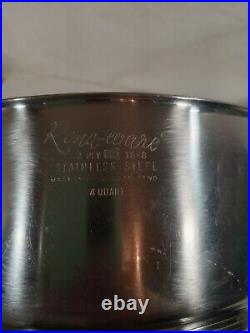 Vintage Rena-ware 6qt/4qt Dome & LID Stainless Stockpot Vintage Rena-ware 6qt/4qt Dome & LID Stainless Stockpot