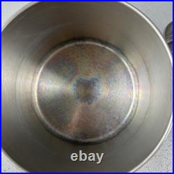 Vintage Revere Ware 10 Qt Stock Pot With Steamer Insert Copper Clad Made In USA