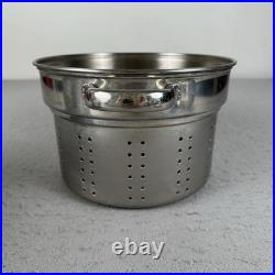 Vintage Revere Ware 10 Qt Stock Pot With Steamer Insert Copper Clad Made In USA