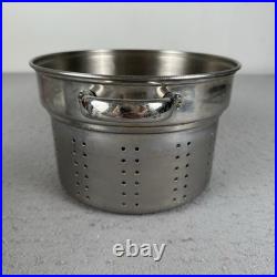 Vintage Revere Ware 10 Qt Stock Pot With Steamer Insert Copper Clad Made In USA