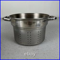 Vintage Revere Ware 10 Qt Stock Pot With Steamer Insert Copper Clad Made In USA