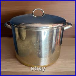 Vintage Revere Ware 16 Qt Stock Pot Lid Stainless Steel Copper Bottom 85 Rome NY Vintage Revere Ware 16 Qt Stock Pot Lid Stainless Steel Copper Bottom 85 Rome NY