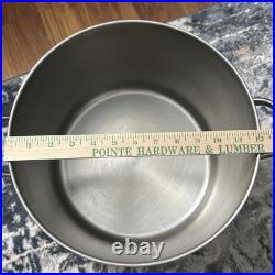 Vintage Revere Ware 16 Qt Stock Pot Lid Stainless Steel Copper Bottom 85 Rome NY Vintage Revere Ware 16 Qt Stock Pot Lid Stainless Steel Copper Bottom 85 Rome NY