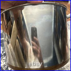 Vintage Revere Ware 16 Qt Stock Pot Lid Stainless Steel Copper Bottom 85 Rome NY Vintage Revere Ware 16 Qt Stock Pot Lid Stainless Steel Copper Bottom 85 Rome NY