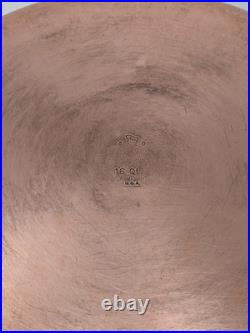 Vintage Revere Ware 16 Qt Stock Pot w Lid Copper Clad Bottom Stainless USA