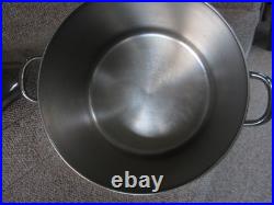 Vintage Revere Ware 16 Qt Stock Pot withLid Stainless Steel Copper Bottom Clinton