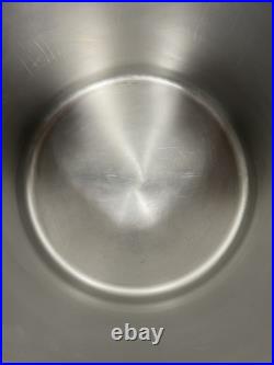 Vintage Revere Ware 16 Qt Stock Pot withLid Stainless Steel Copper Bottom Clinton