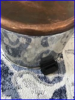 Vintage Revere Ware 16 Qt Stock Pot withLid Stainless Steel Copper Bottom Rome NY