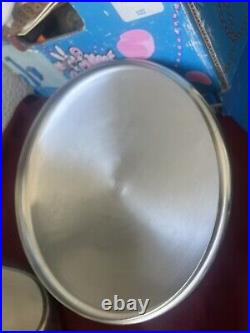 Vintage Revere Ware 16qt Stock Pot Stainless Steel Copper Bottom Rome NY USA