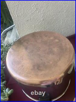 Vintage Revere Ware 16qt Stock Pot Stainless Steel Copper Bottom Rome NY USA