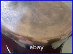 Vintage Revere Ware 16qt Stock Pot Stainless Steel Copper Bottom Rome NY USA