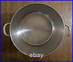 Vintage Revere Ware 1801 16 Qt Stock Pot withLid Stainless Steel Bottom 2056 KOREA