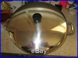 Vintage Revere Ware 20 Quart Stock Pot. Comerical Use. Stainless Stell Copper